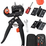 Set de ciseaux de greffage et d’écussonnage pour arbres avec étui