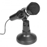 Microphone de table omnidirectionnel avec support et interrupteur