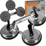 Ventouse triple en aluminium pour verre BIGSTREN 120 mm, 150 kg