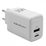 Chargeur Qoltec 45W GaN blanc
