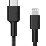 Câble Lightning vers USB‑C 1,2 m tressé en nylon noir