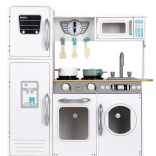 grande cuisine pour enfants en bois blanc ecotoys