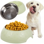 Grande gamelle en métal pour chiens et chats 1200 ml