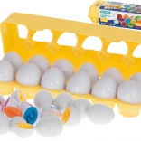 Puzzle éducatif œufs avec chiffres et formes 12 pcs