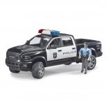 bruder pick-up tout-terrain de police ram avec policier