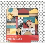 Petit Collage blocs en bois animaux (26 pcs)