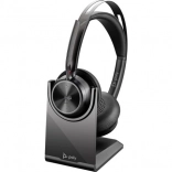 Poly Voyager Focus 2 – casque sans fil avec station de charge, certification Microsoft Teams, USB‑C + adaptateur USB‑A