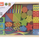 VIGA ensemble d’enfilage en bois pour enfants