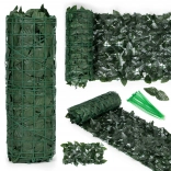 Haie artificielle 300 × 50 cm, brise-vue de balcon vert foncé à effet camouflage