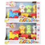 Train amusant avec des animaux à piles