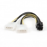 Y d’alimentation 2x Molex vers 6 broches pour carte graphique BTX