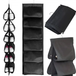 Organisateur suspendu pour chaussures pour armoire – 12 paires, noir