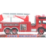 camion de pompiers en plastique à inertie 30 cm