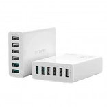 Chargeur USB 6 ports BlitzWolf QC 3.0, 60W blanc