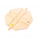 Bigjigs Rail Croisement en Bois pour Train