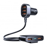 Chargeur de voiture Joyroom 5 ports USB noir