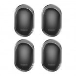 Crochets adhésifs multifonctions BASEUS pour voiture et maison, noirs, lot de 4