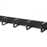 Organiseur de câbles horizontal RING 19" 1U, noir