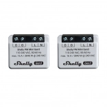 Shelly PM Mini Gen3 – lot de 2 compteurs de consommation, Wi‑Fi/Bluetooth