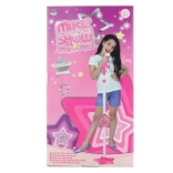 Microphone pour fille avec pied et connexion MP3