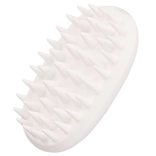 Brosse de massage du cuir chevelu blanche