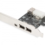 Contrôleur FireWire 800/400 PCIe avec équerre low-profile, 2× externes + 1× interne