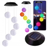 Lampes LED solaires de jardin boules colorées