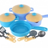 Ensemble de poêles et casseroles en plastique avec accessoires pour enfants