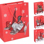 Sac cadeau de Noël grand 30 × 42 × 12 cm