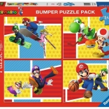 Puzzle 4×100 pièces Super Mario