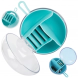 Boîte à bijoux de voyage ronde avec compartiments