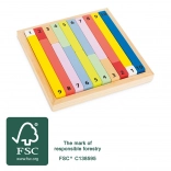 Tableau éducatif coloré SMALL FOOT en bois FSC