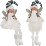 Fée de Noël assise avec ailes scintillantes RUHHY 55 cm