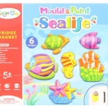 Fabrication d’aimants en plâtre – motifs marins