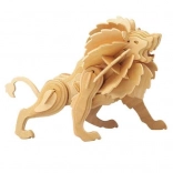 Puzzle 3D en bois Lion