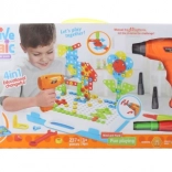 Jeu de construction à visser avec perceuse – 237 pièces