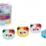 Taille-crayons double avec réservoir – horloge Panda