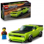 lego speed champions dodge challenger srt hellcat – voiture de sport pour enfants