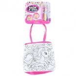 Sac à colorier pour enfants avec feutres et strass