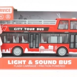 Bus panoramique à deux étages à piles