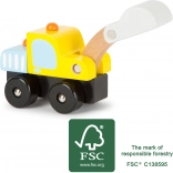 Small Foot Pelleteuse en bois jaune