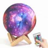 Lampe de nuit lune 15 cm, 16 couleurs avec télécommande