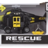 Hélicoptère noir à piles avec lumières et sons