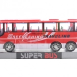 Autobus en plastique à inertie – rouge