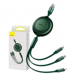 Câble Baseus 3‑en‑1 pour Micro USB / USB‑C / Lightning