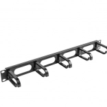 Organiseur de câbles pour rack 19" 1U, type B, noir