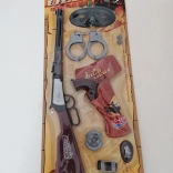 Coffret pour petit cow-boy – pistolet, menottes et colt