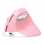 Souris verticale sans fil Delux M618 Mini rose