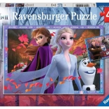 Puzzle 2x24 pièces La Reine des Neiges 2