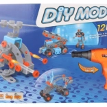 Jeu de construction à visser avec perceuse – 282 pièces